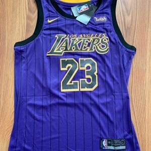 Lebron James LA Lakers City Stitched Jersey #23